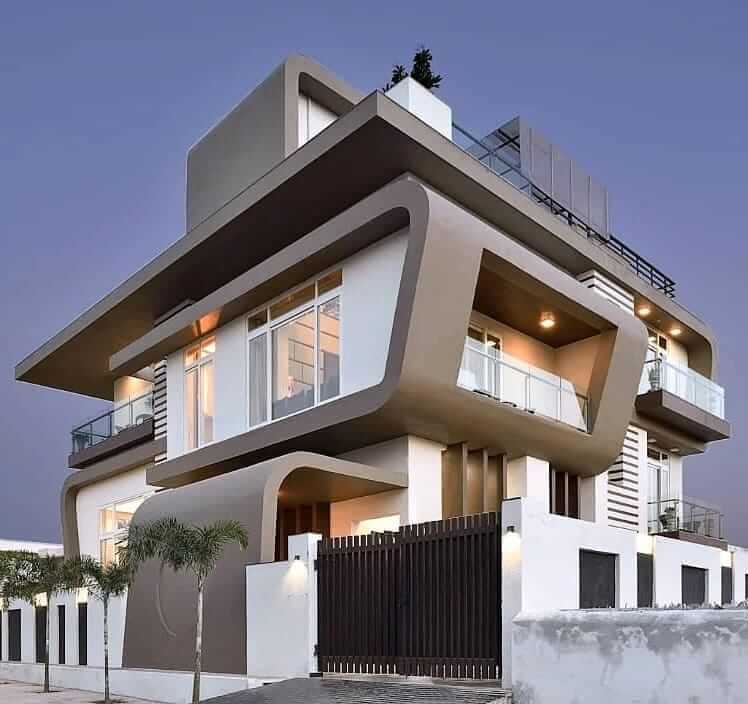 نمای زیبا و مدرن برای ویلا